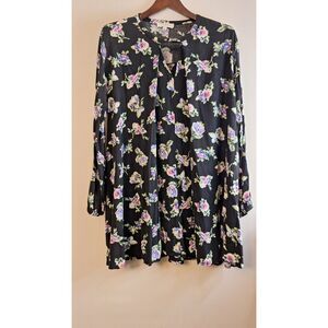 UMGEE FLORAL FLOWY LOOSE PEASANT BABYDOLL BOHO GOING OUT TUNIC DRESS SIZE 1XL